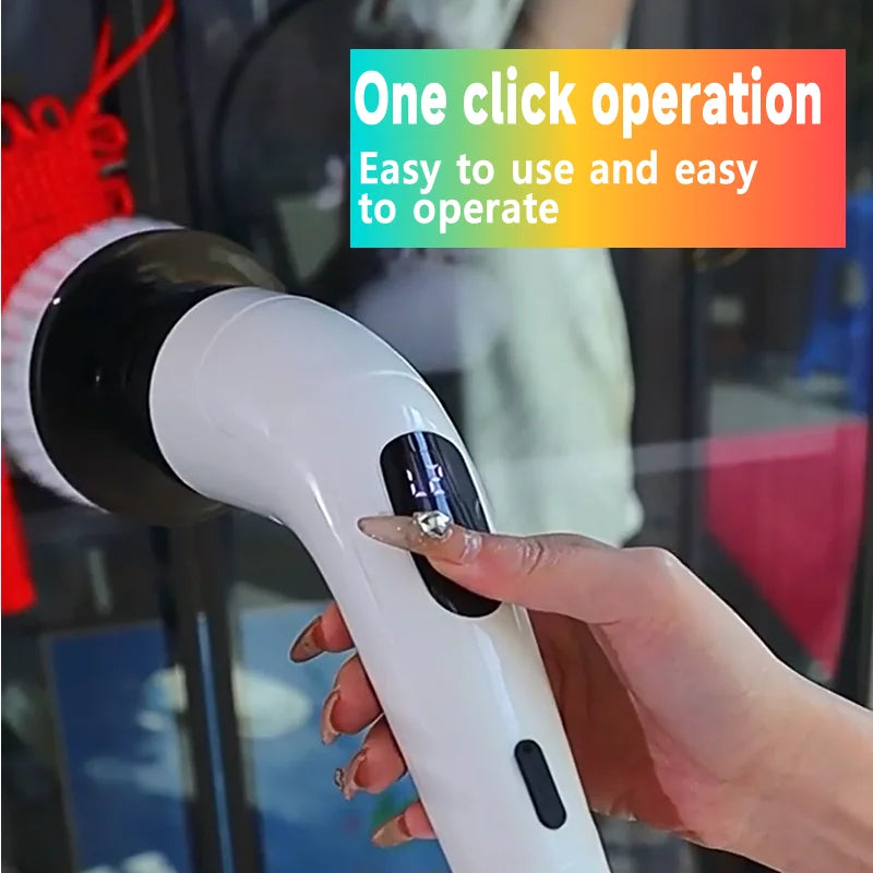 CleanEase Electric Scrubber – Power Through Dirt with Ease! - Electric Spin Scrubbers